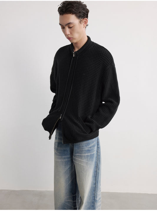 Waffle Knit Cardigan