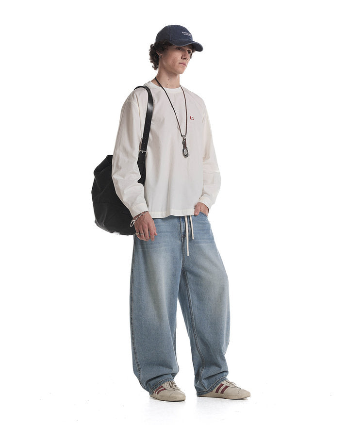 Embroidered Crew Neck T-Shirt