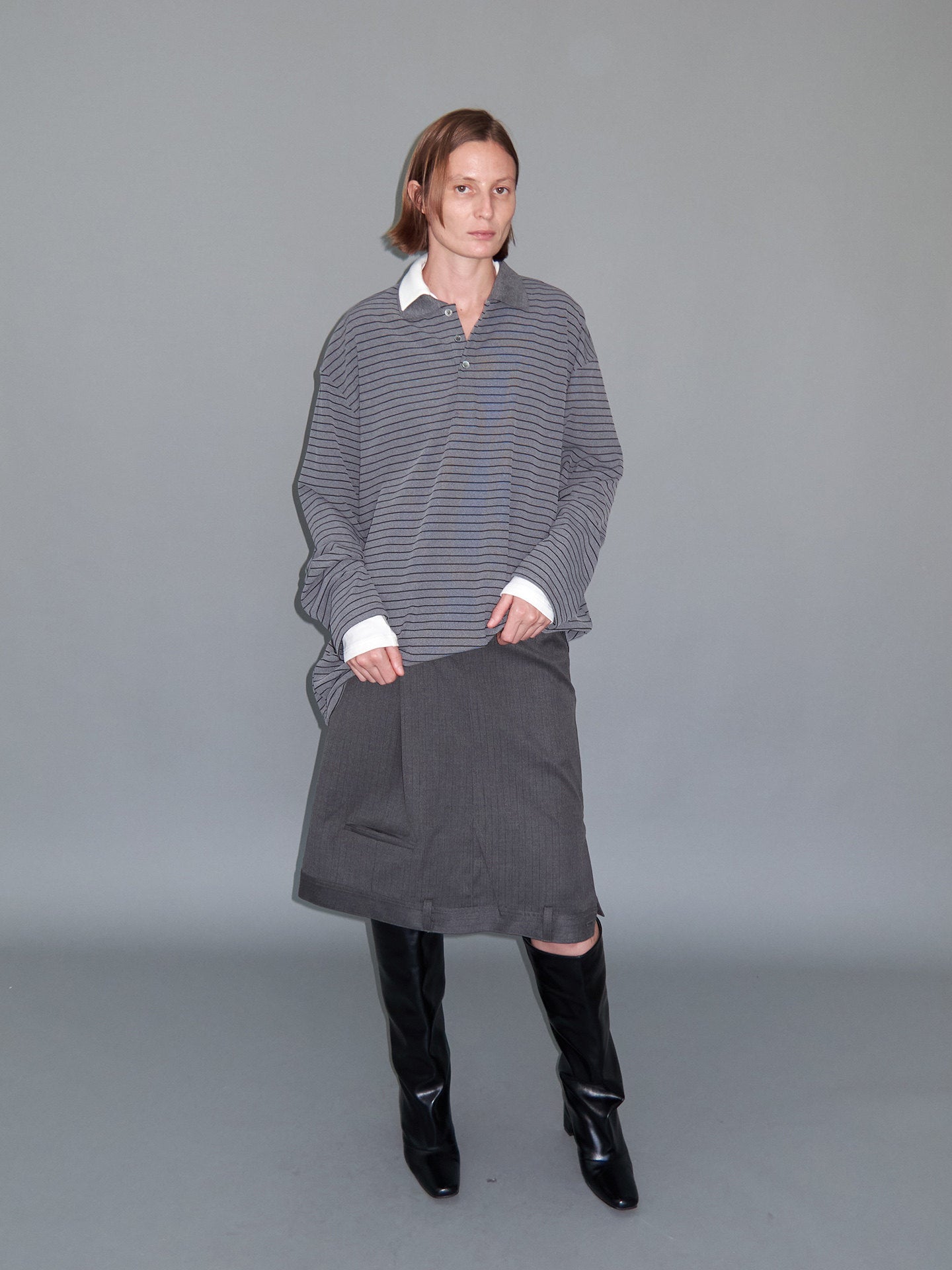 Simple Striped Polo Shirt