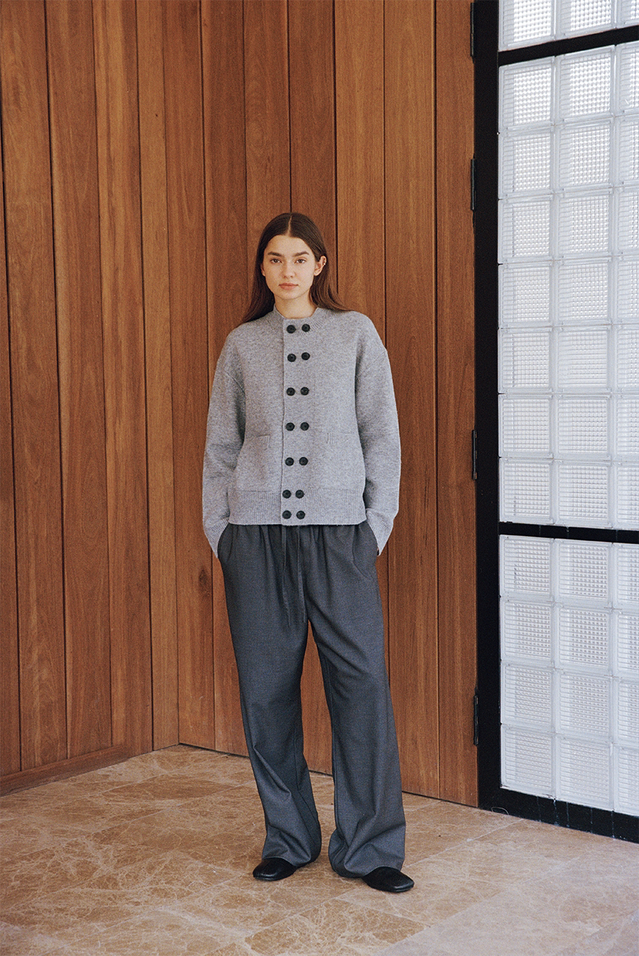 Double-breasted cardigan
