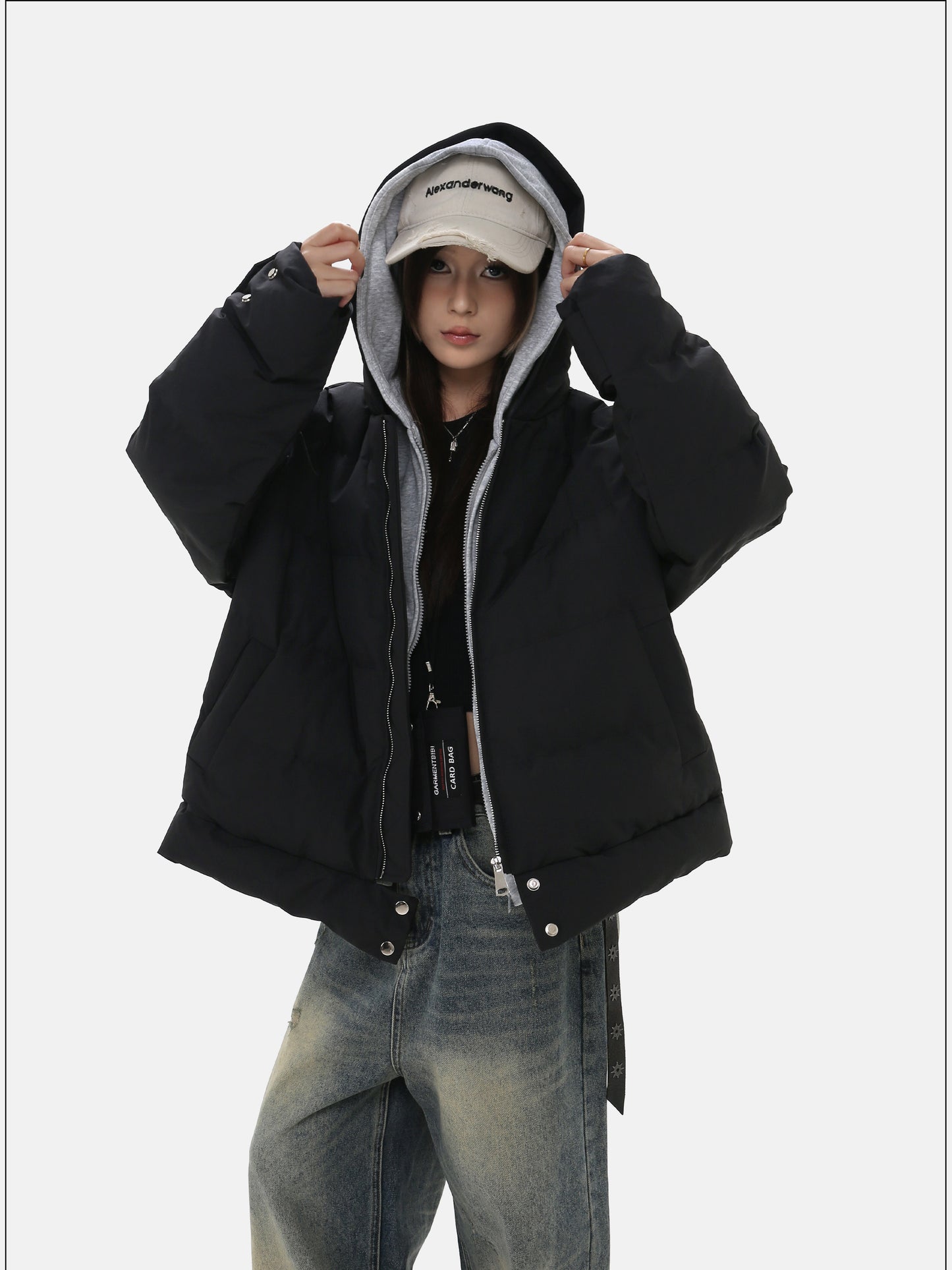 Detachable Two-Piece Hooded Jacket