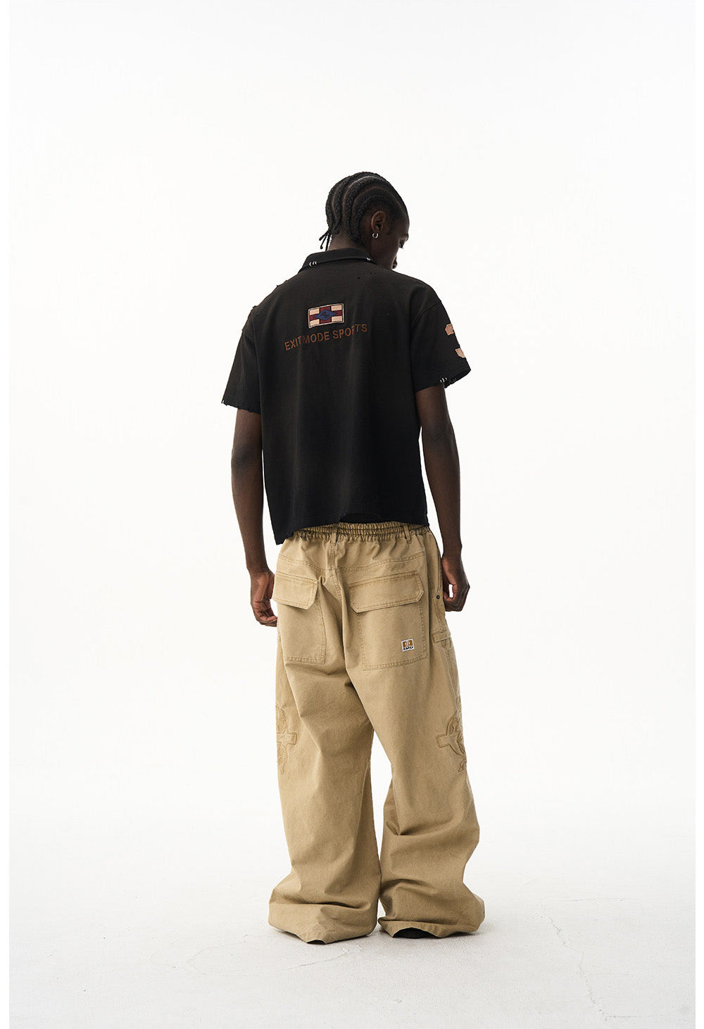 Relaxed Casual Embroidered Polo Shirt