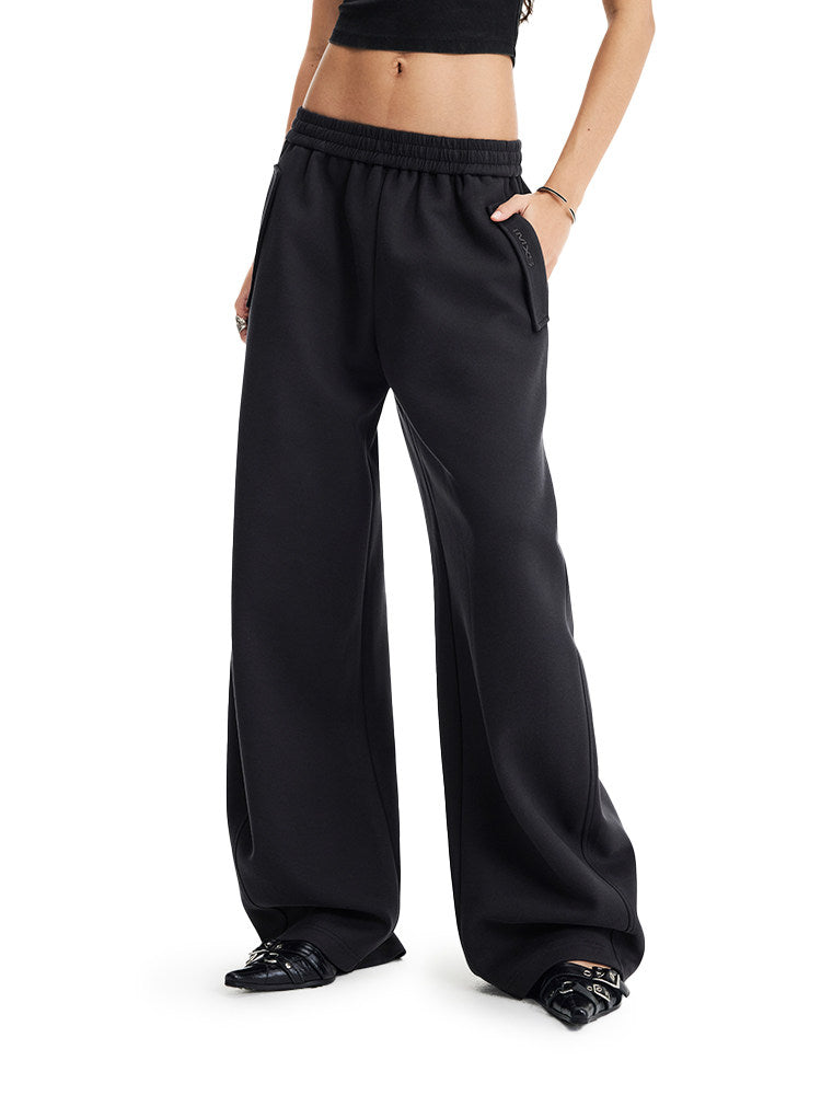 Clean-Fit Sweatpants with Elastic Waistband