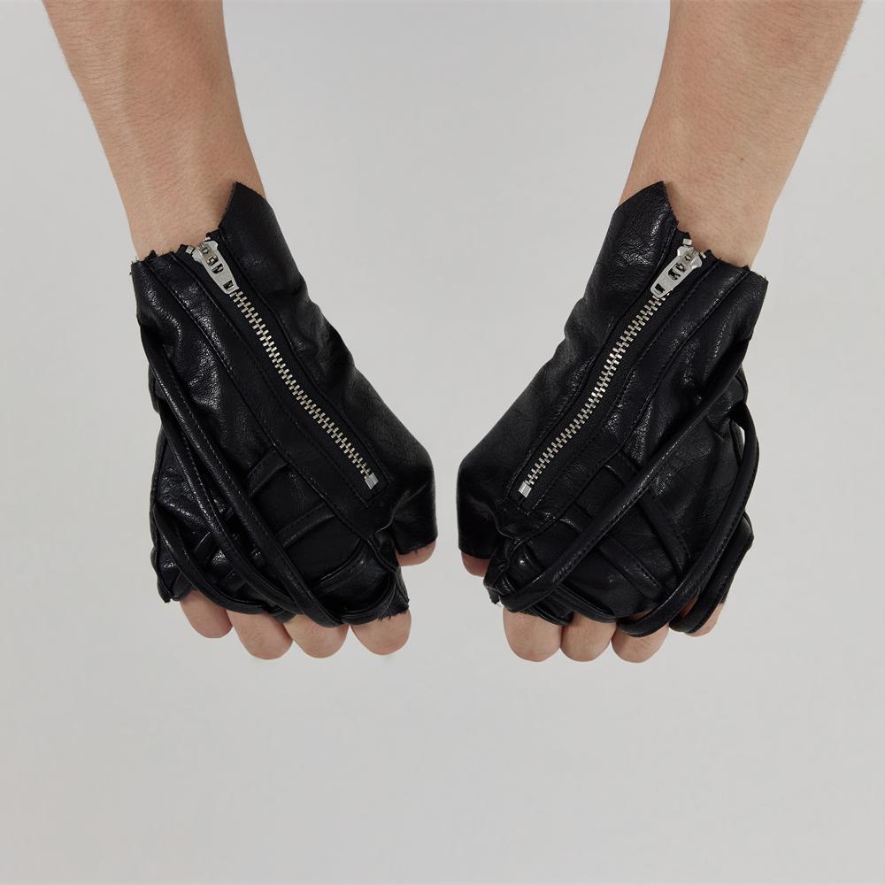 Strap Design Tactical Leather Gloves