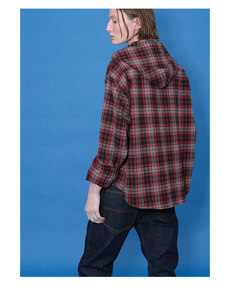 Brushed Short Hooded Shirt