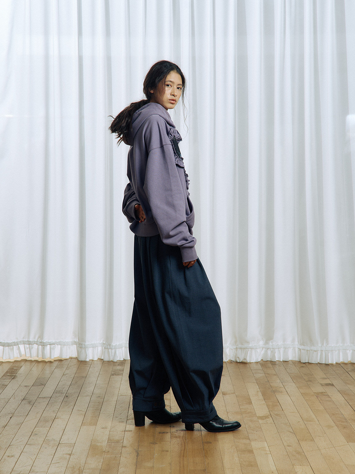 Pleated Balloon Pants