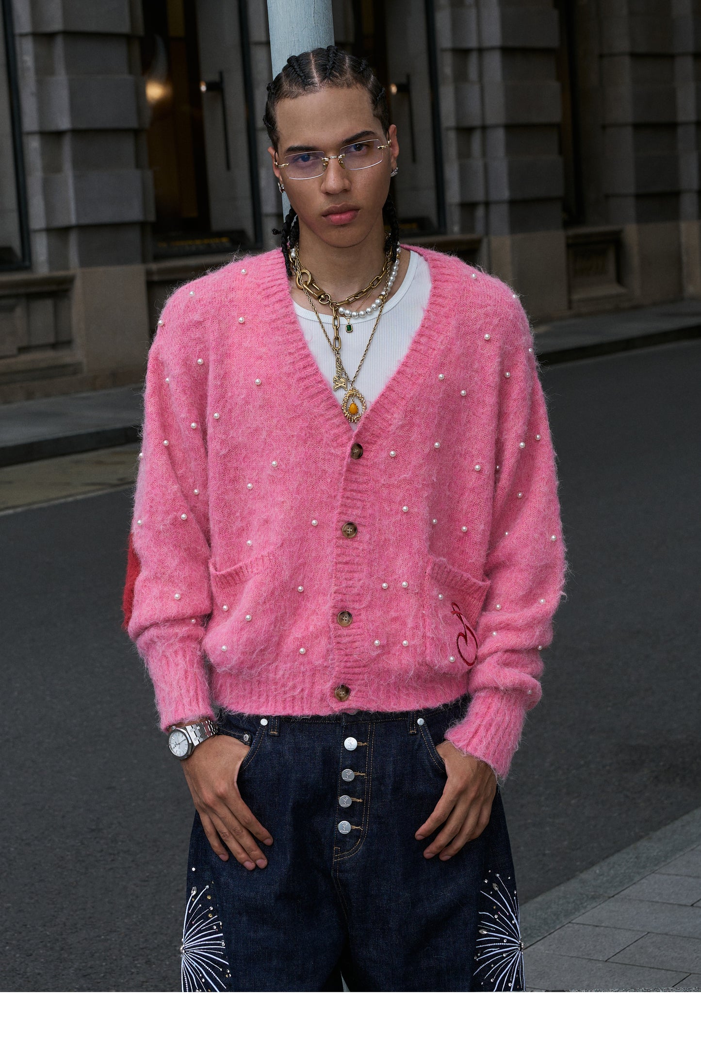 Pearl Short Wide Cardigan