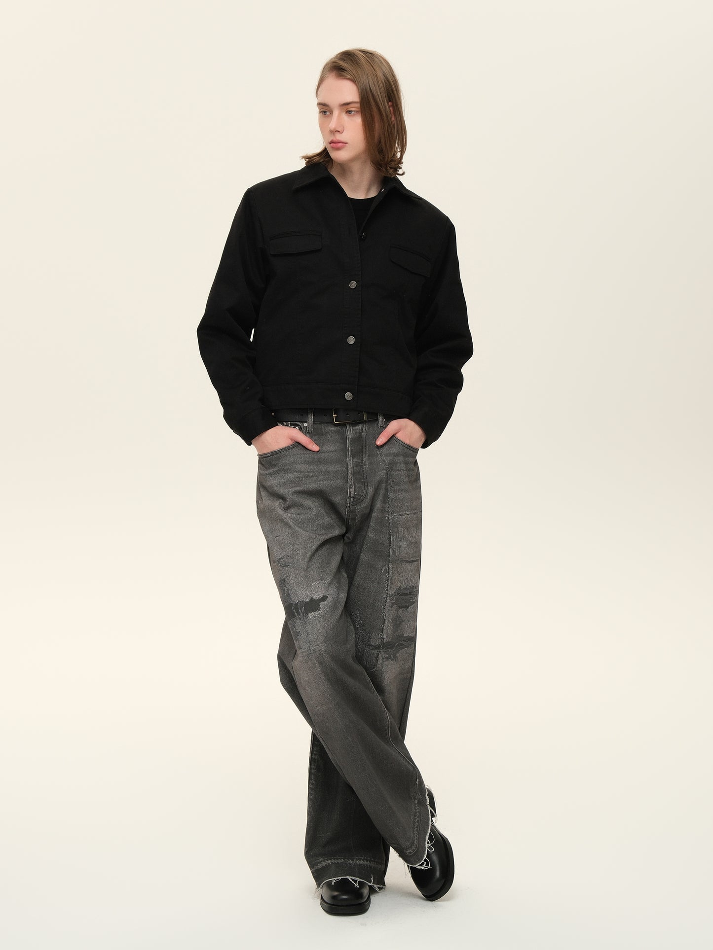 Pocket Short Wide Jacket