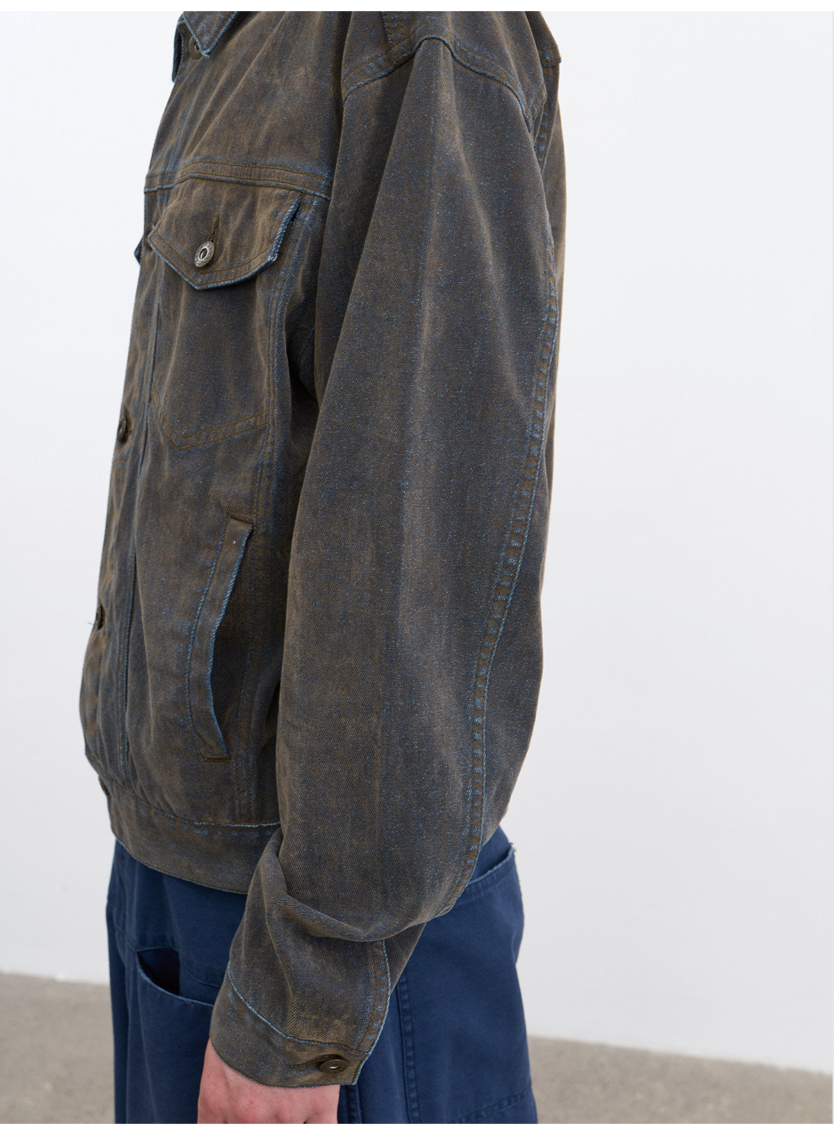 Wash-Finish Denim Jacket
