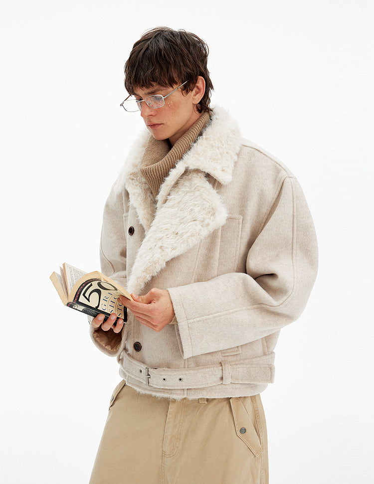 Double-breasted padded jacket