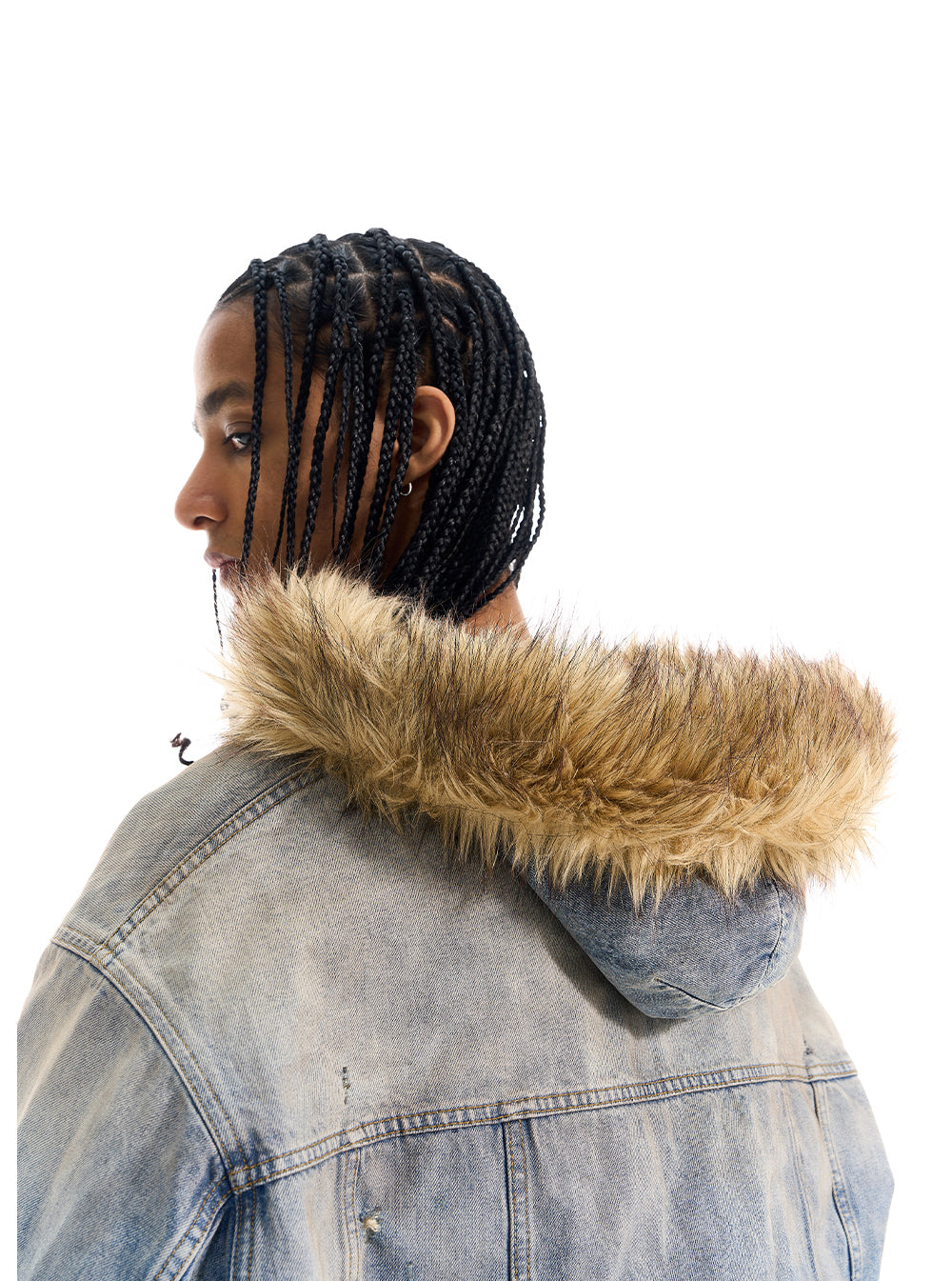 Distressed Oversized Denim Jacket