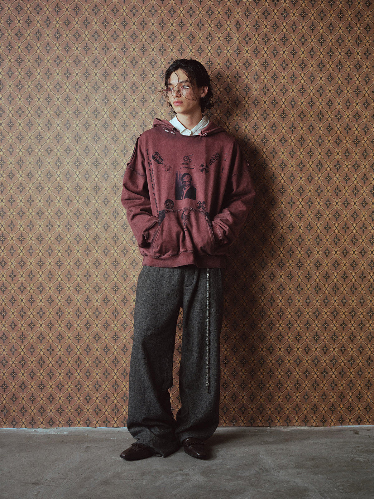 Damage Hem Casual Pants