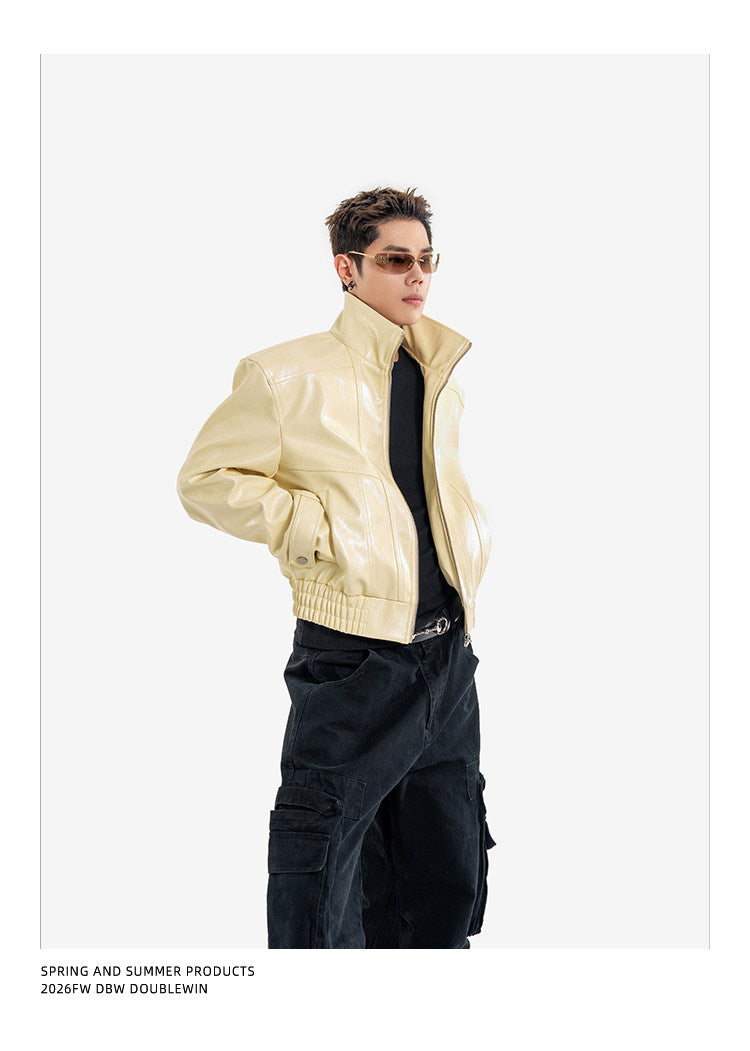 Deconstructed Leather Jacket