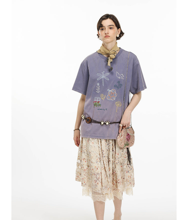 Gradation Washed T-Shirt