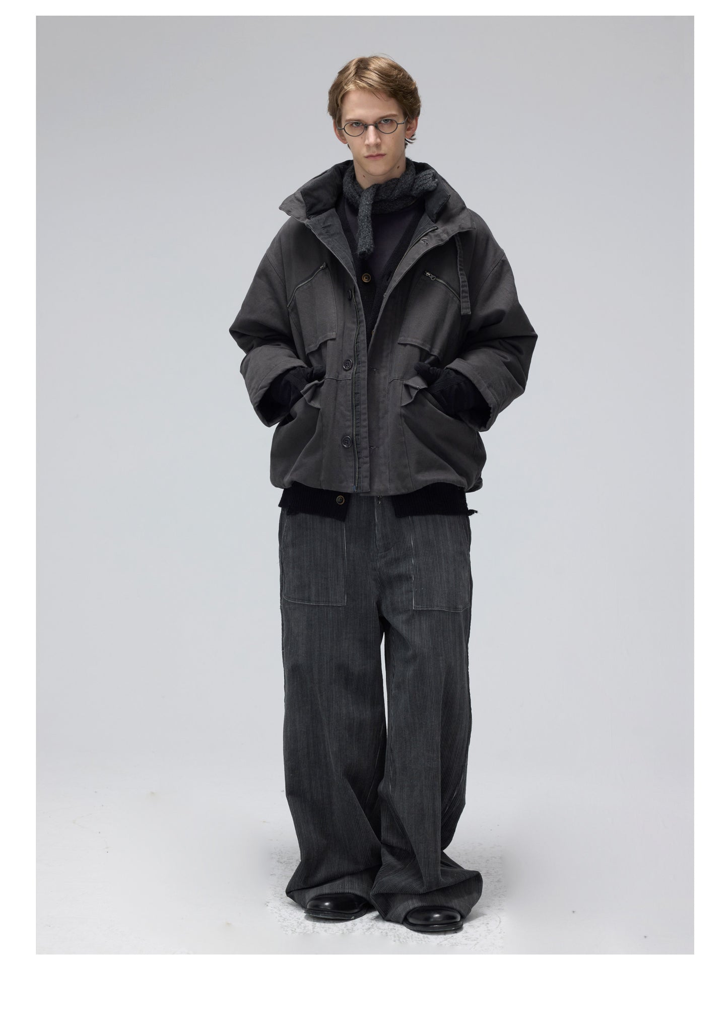 Multi-Pocket Washed Jacket