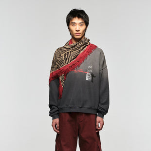 Vintage Short-Sleeve Wide Sweatshirt