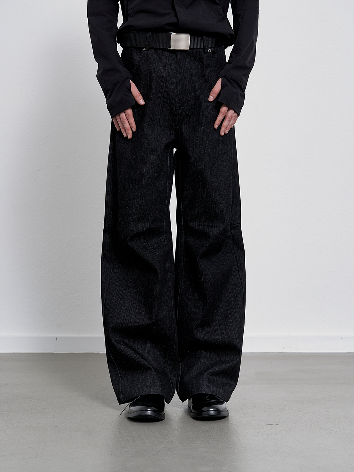 Three-dimensional cutting Denim pants