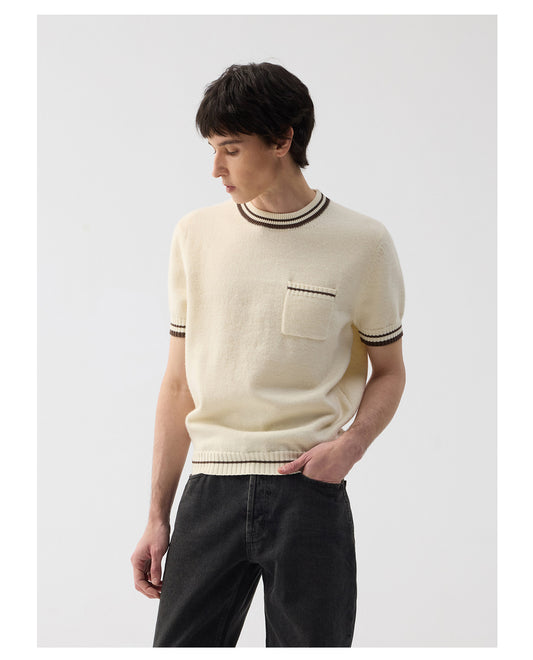 Casual Knit Crew Neck Shirt