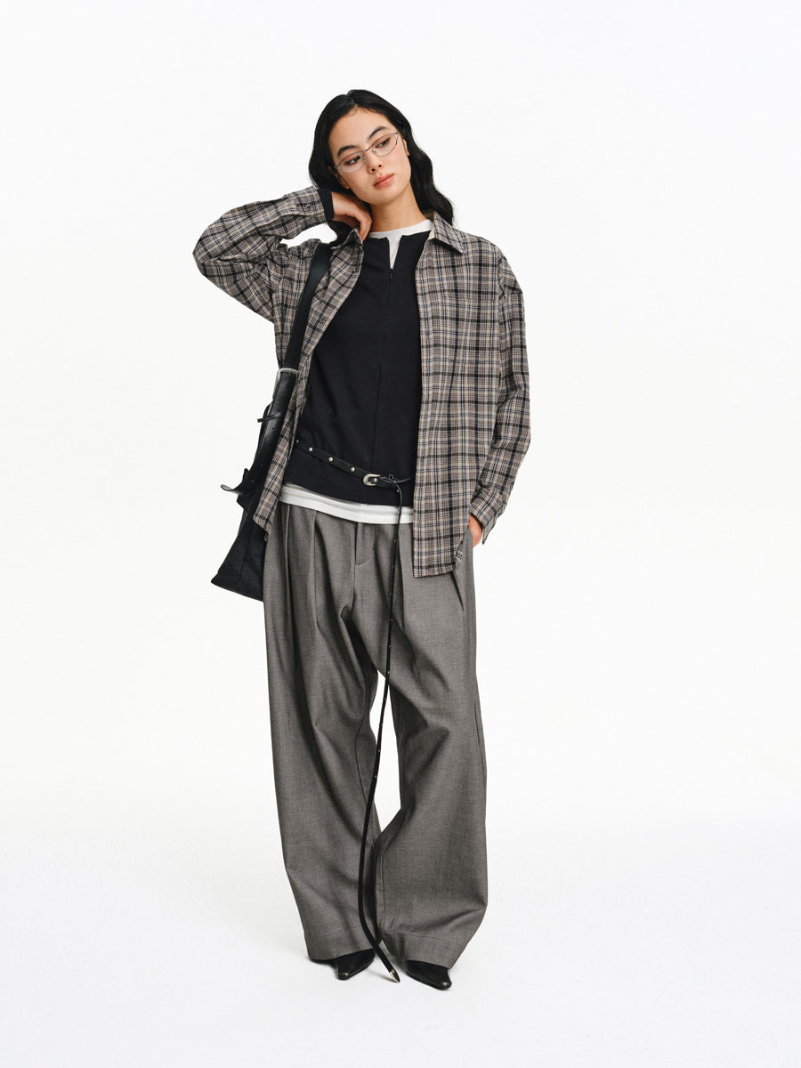 Contrast Color Casual Shirt