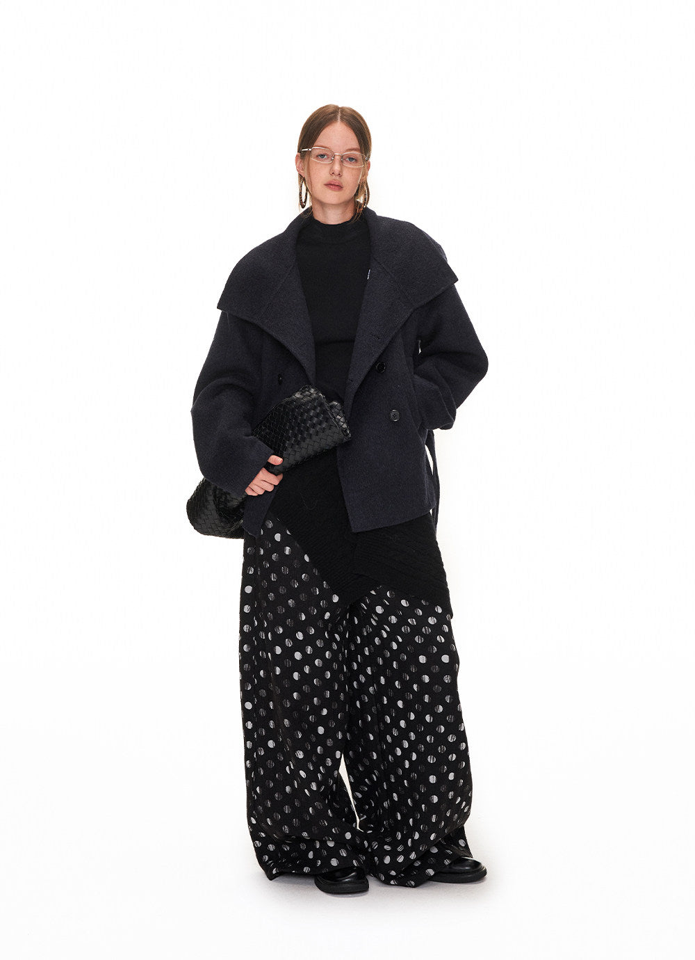 Double-Face Wool Short Coat