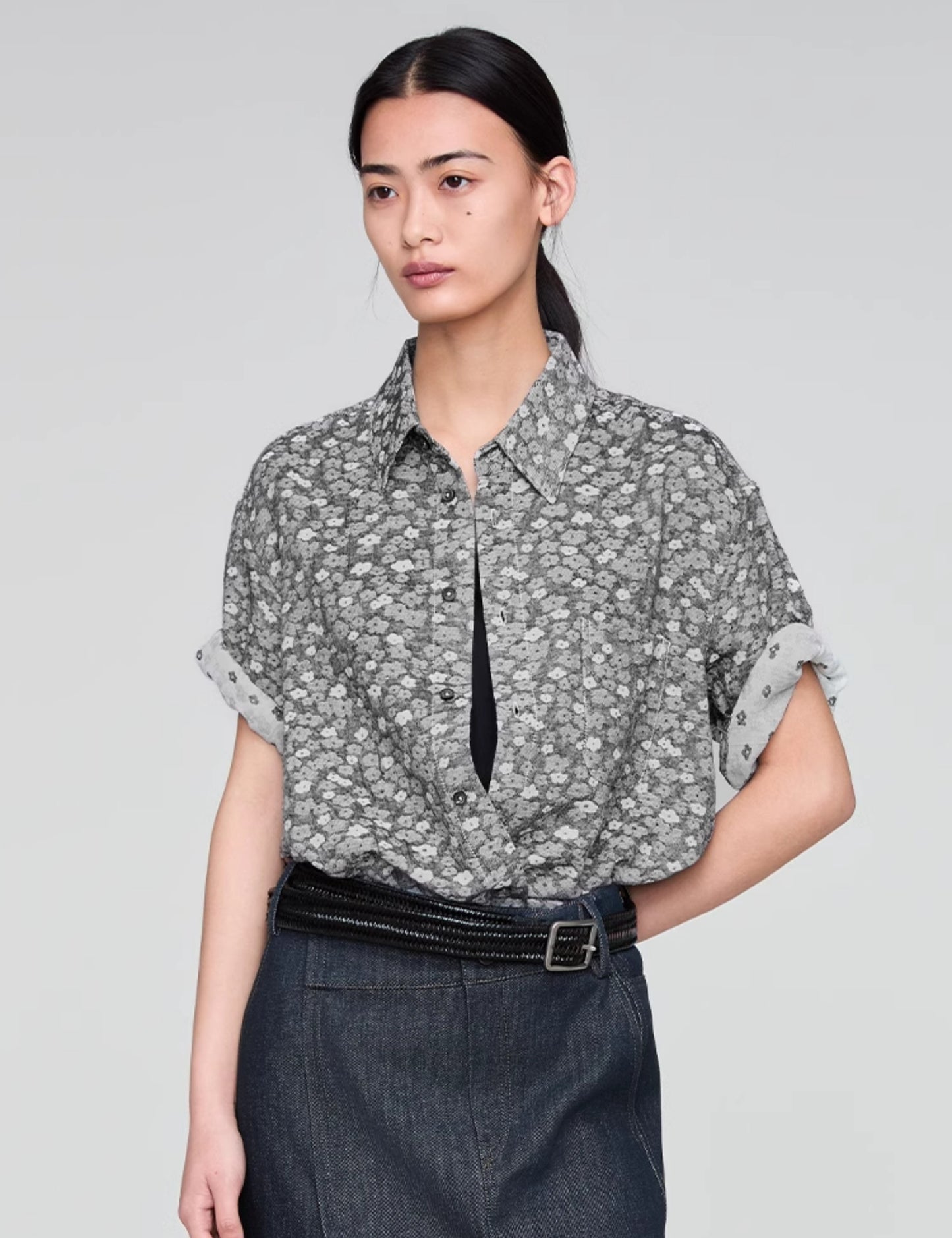 Retro Standard Collar Shirt