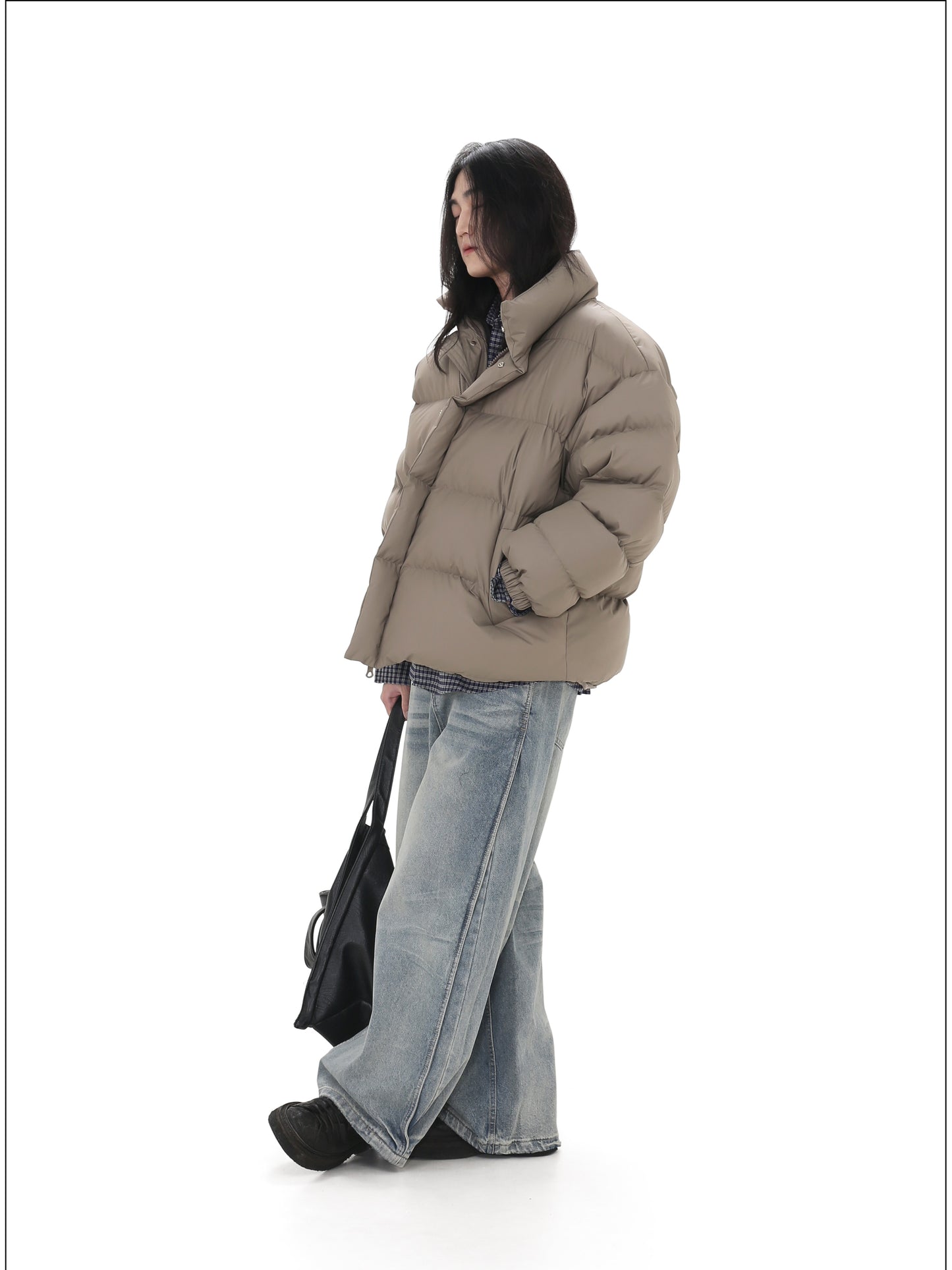 Stand collar cotton jacket