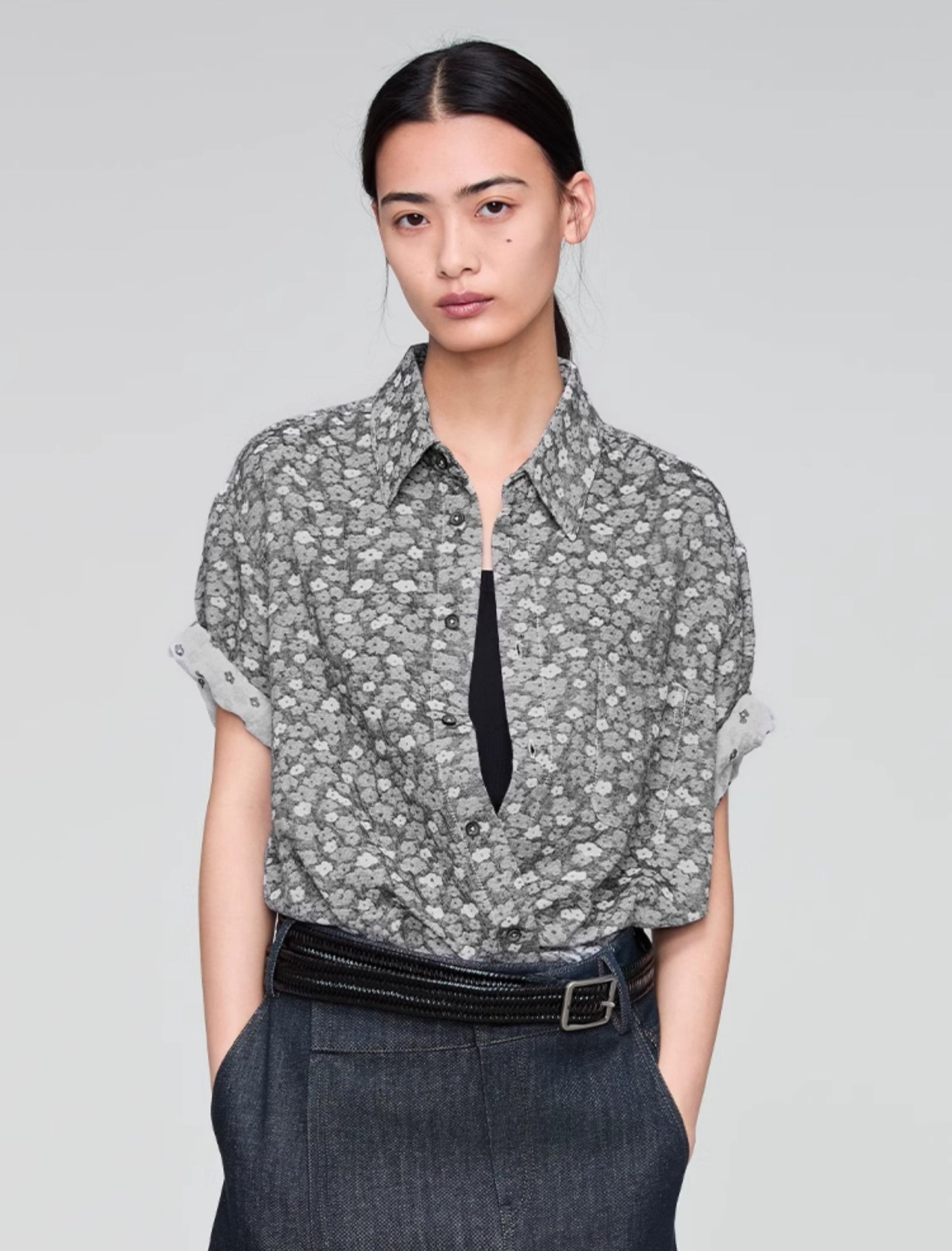 Retro Standard Collar Shirt