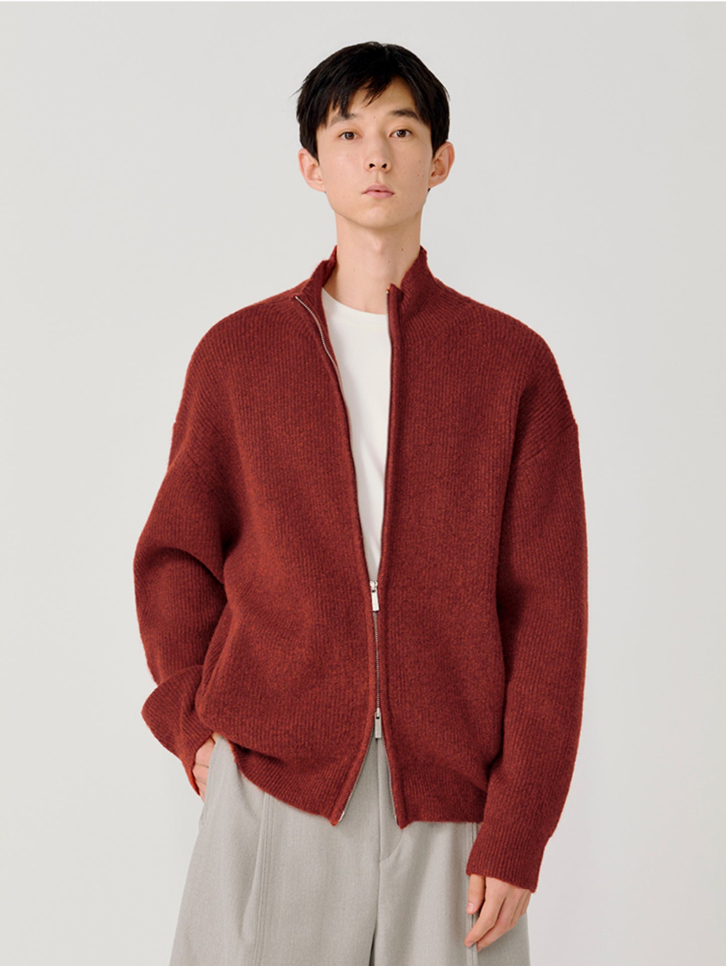 Double Zipper Cardigan