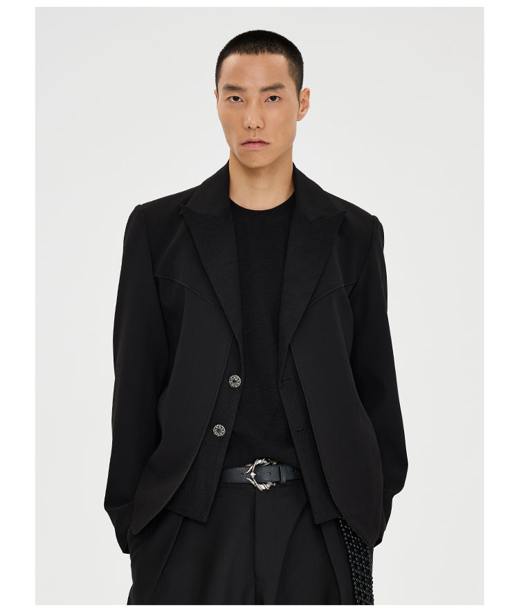 Faux Two-Piece Jacket