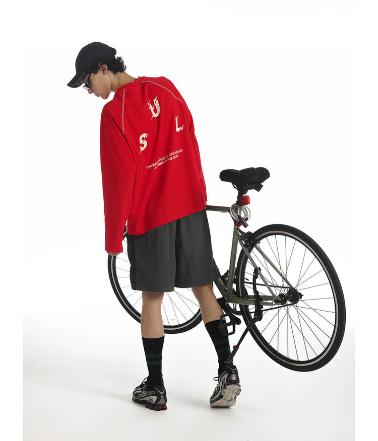 Contrast Color Raglan T-Shirt