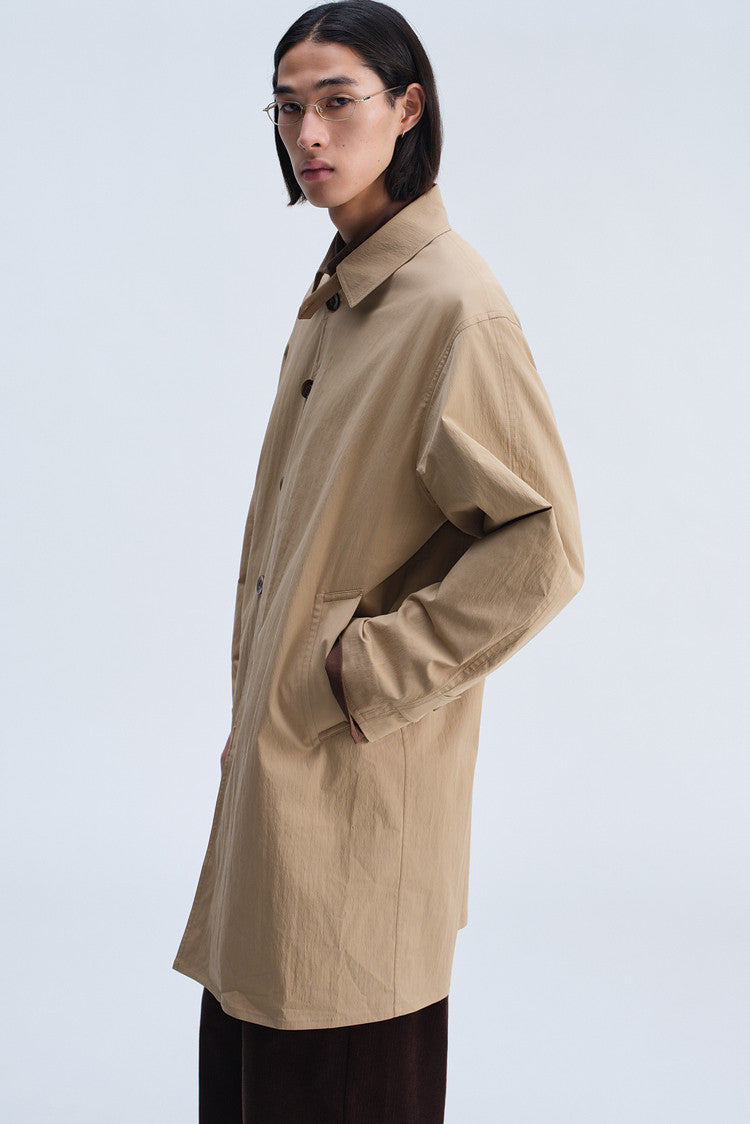 Mid-Length Casual Trench Coat