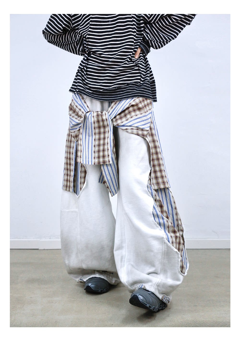 Striped Patchwork Sweatpants