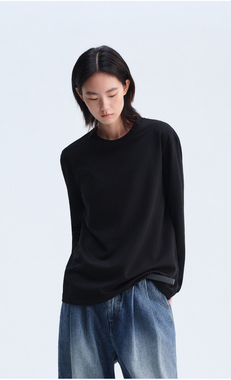 Stretch Knit Crew Neck T-Shirt