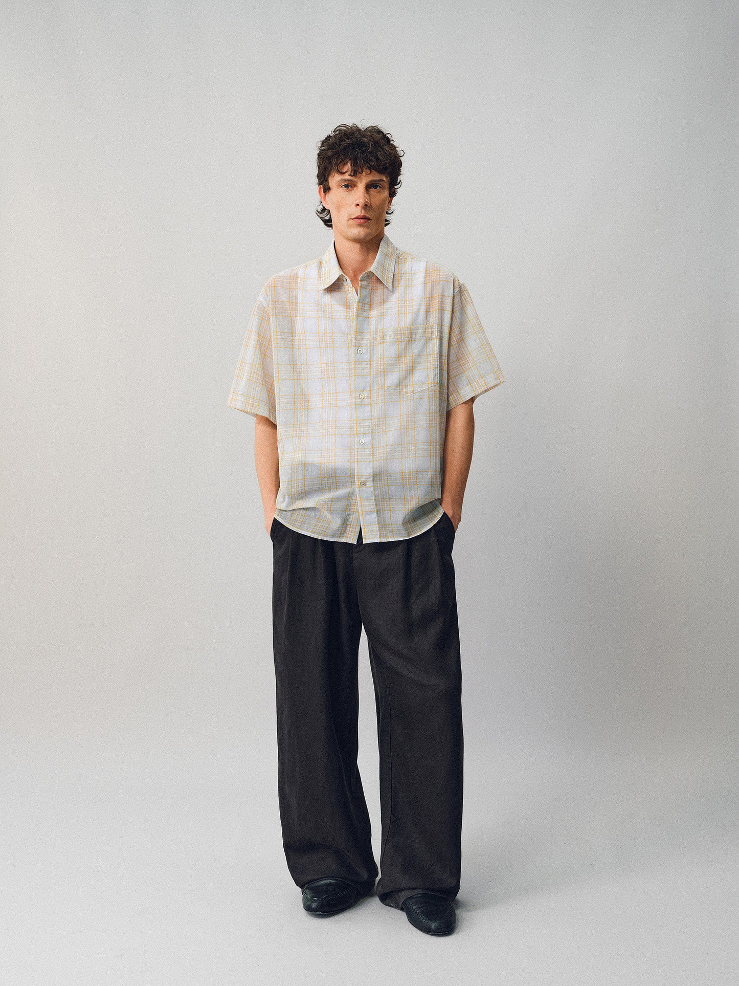 Imported Linen Check Shirt
