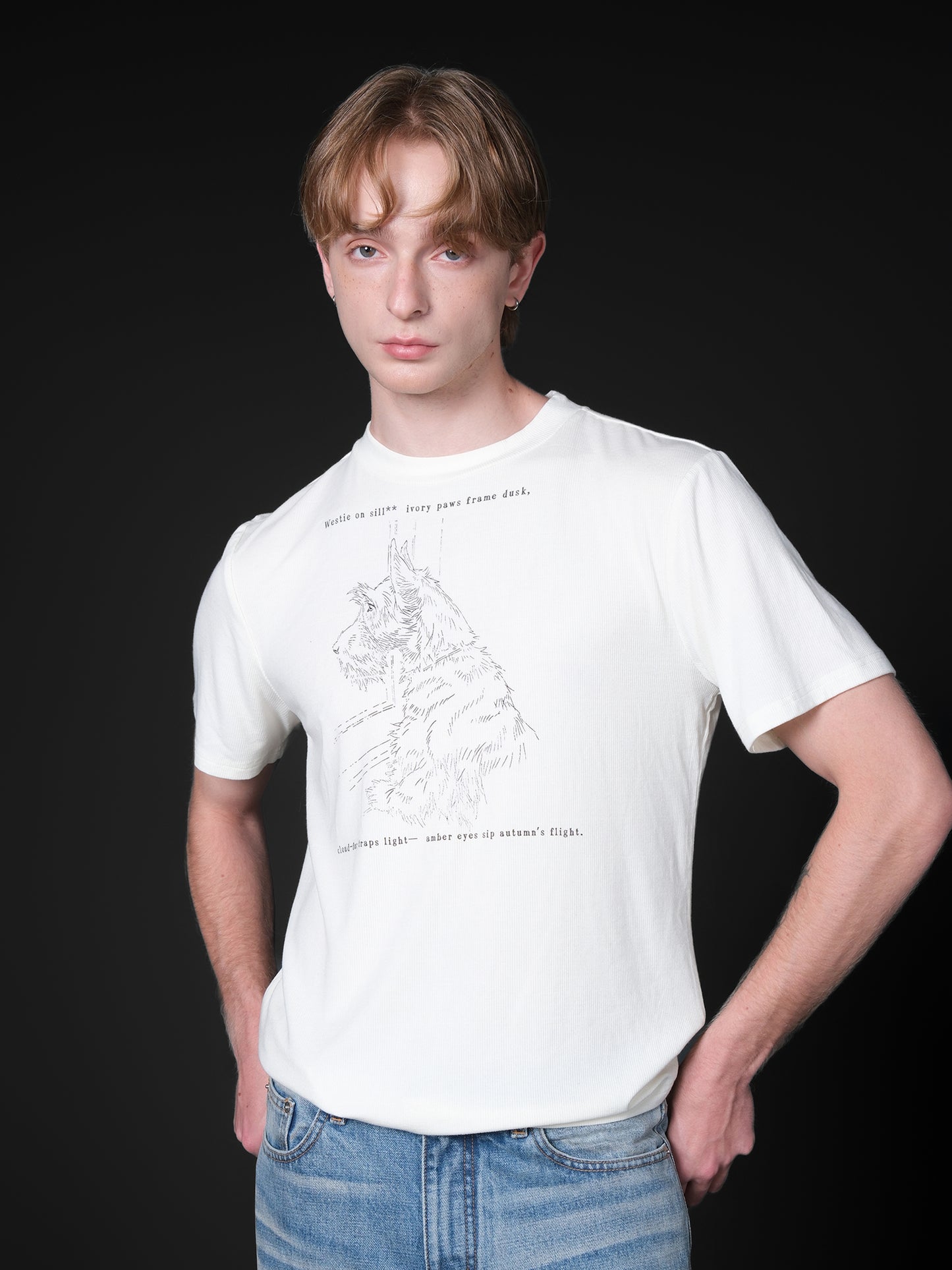 Short Wide Sleeve T-Shirt