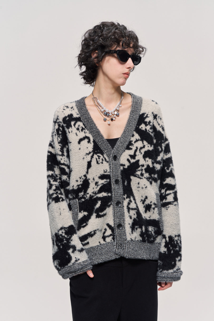 Faux Mink Fur Thick Cardigan