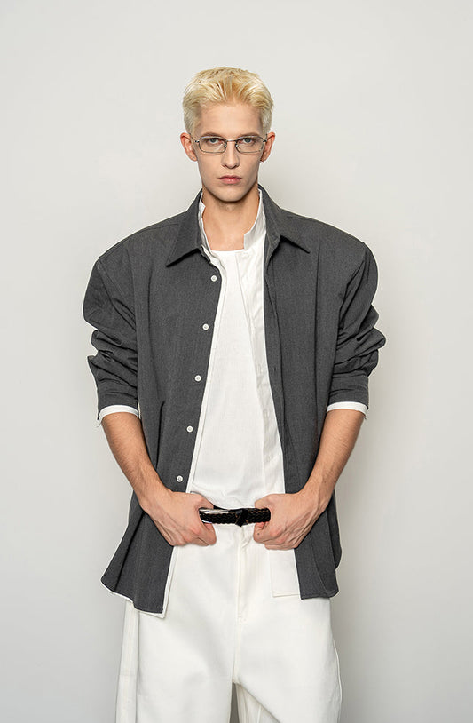 Fake Two-Piece Wide Shirt