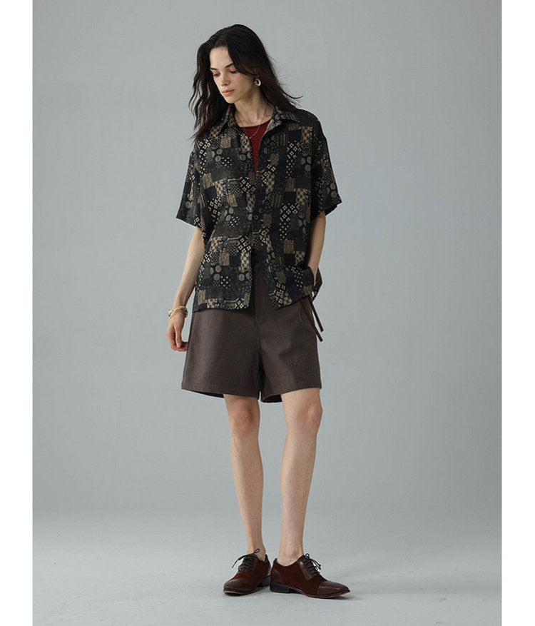 Vintage-style linen shirt