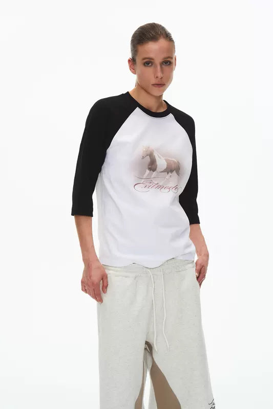 Patchwork Raglan T-shirt