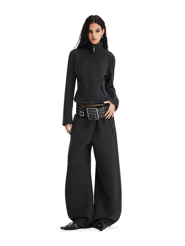 Clean-Fit Sweatpants with Elastic Waistband