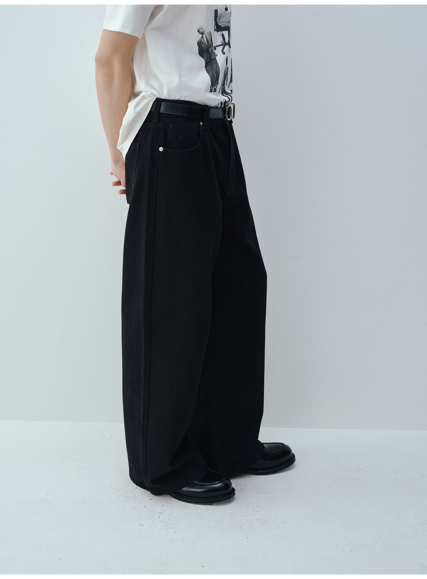 A라인 로우라이즈 스트레이트 진