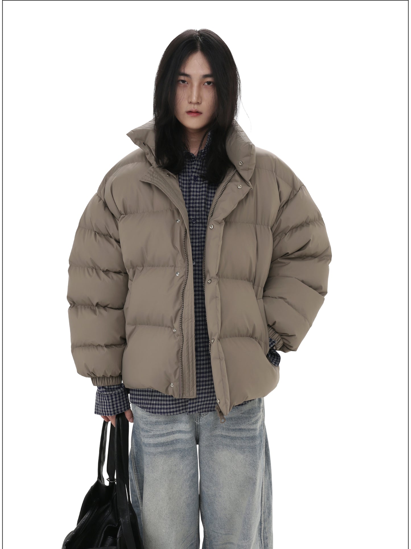 Stand collar cotton jacket