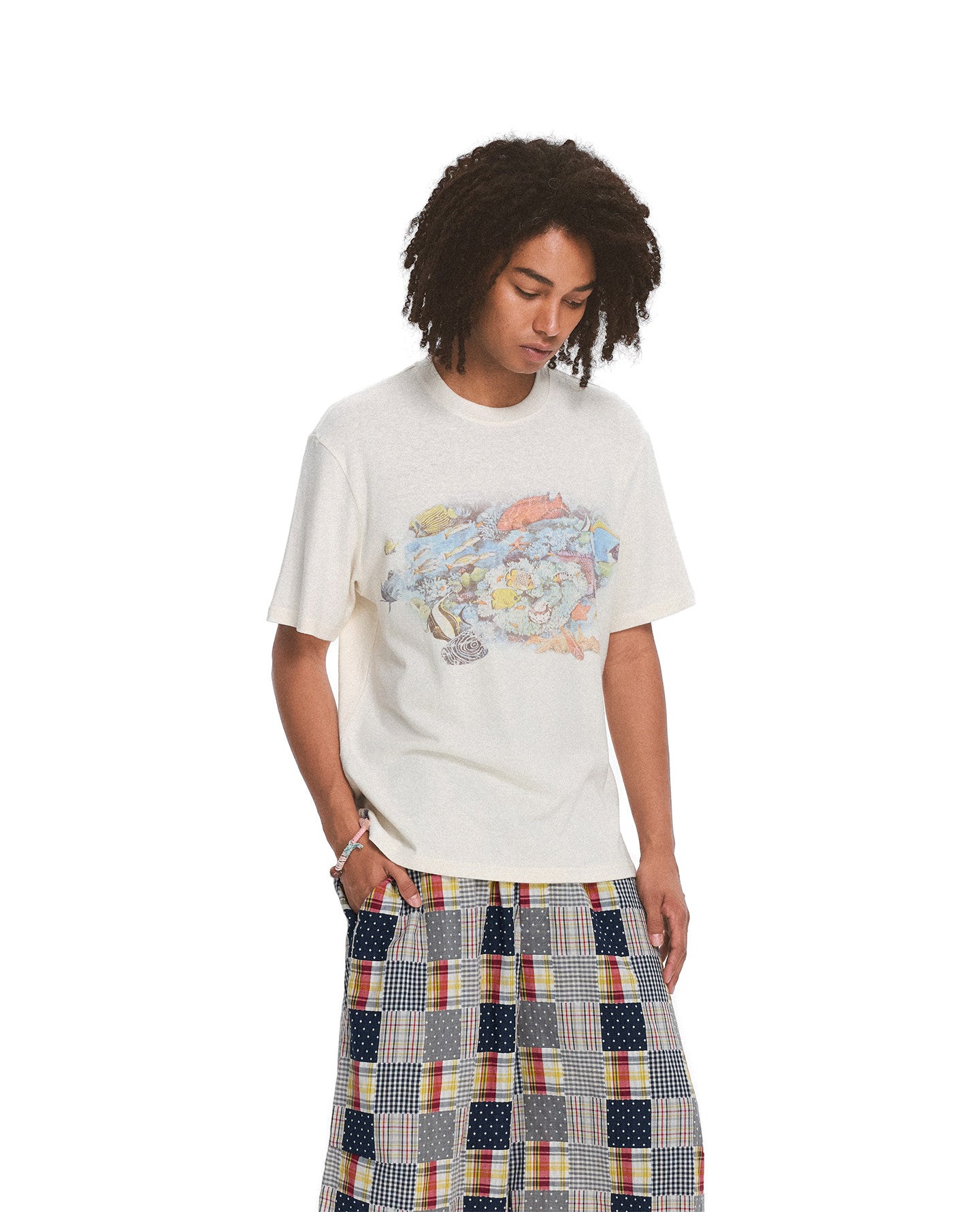 Retro-Style Digital Print T-Shirt