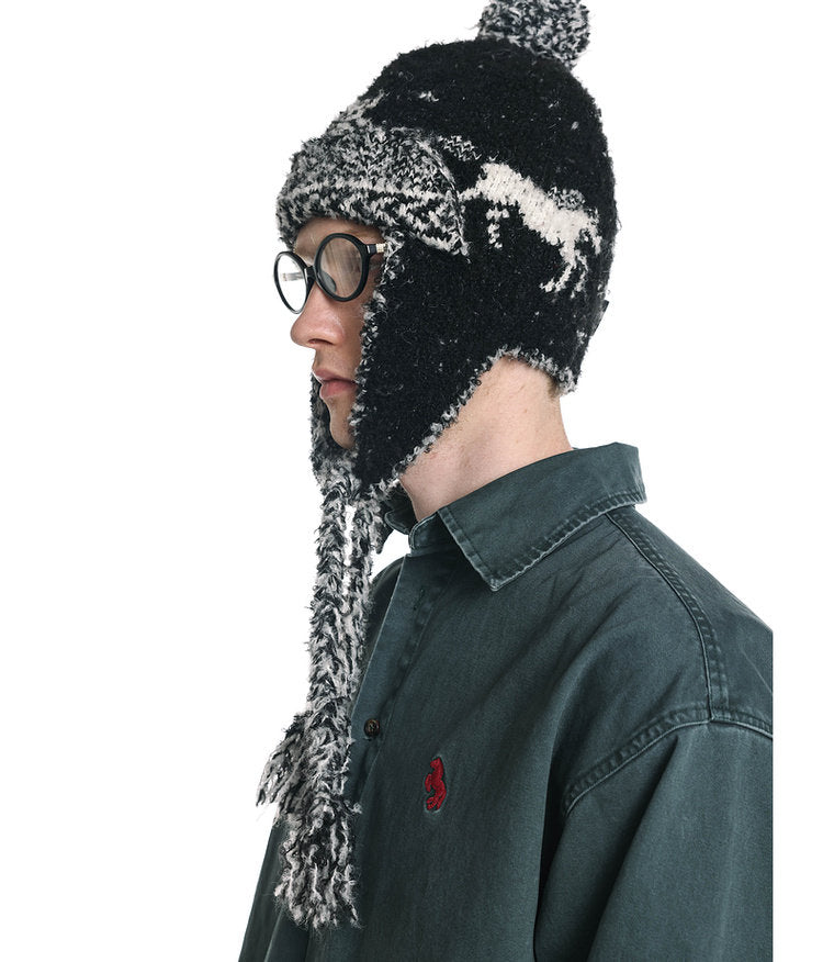 Soft Earflap Knit Cap