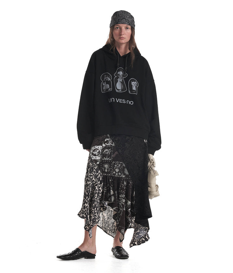 Fun Print Casual Hoodie