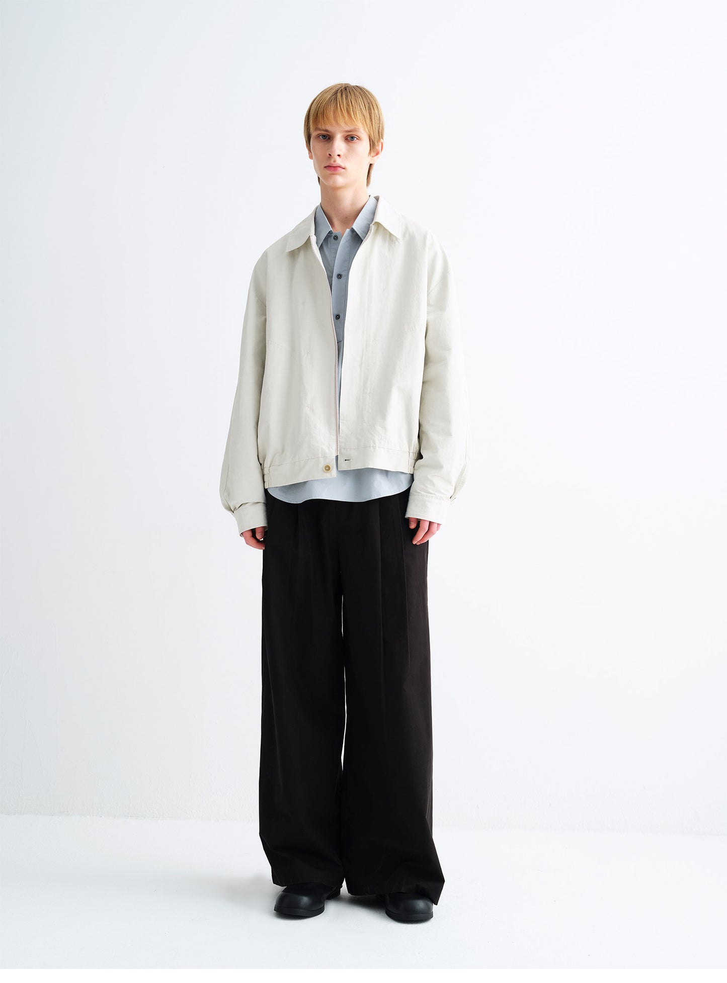 Casual Pants with Elastic Waist and Wide Legs