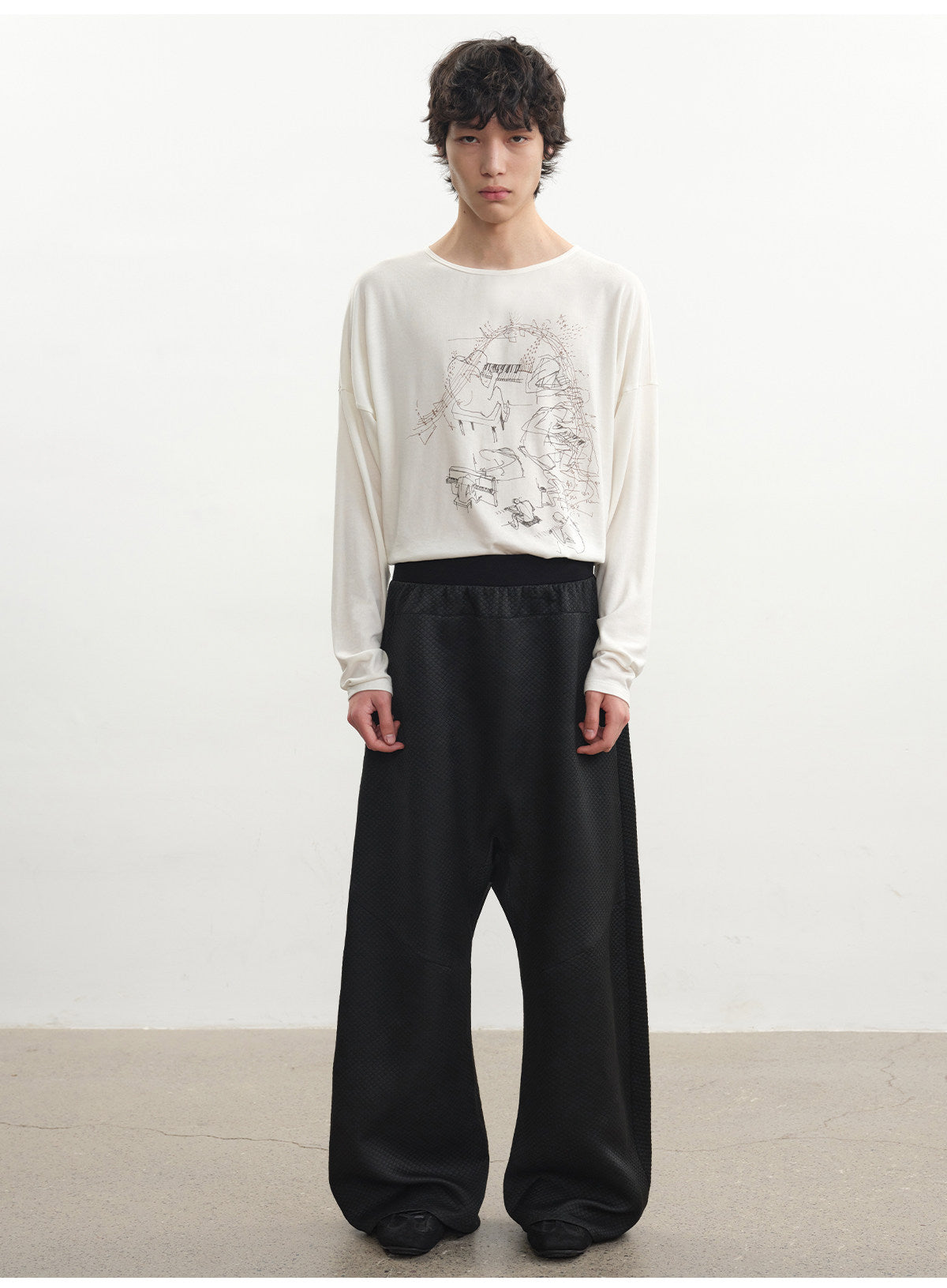 Drop-Shoulder Printed T-Shirt