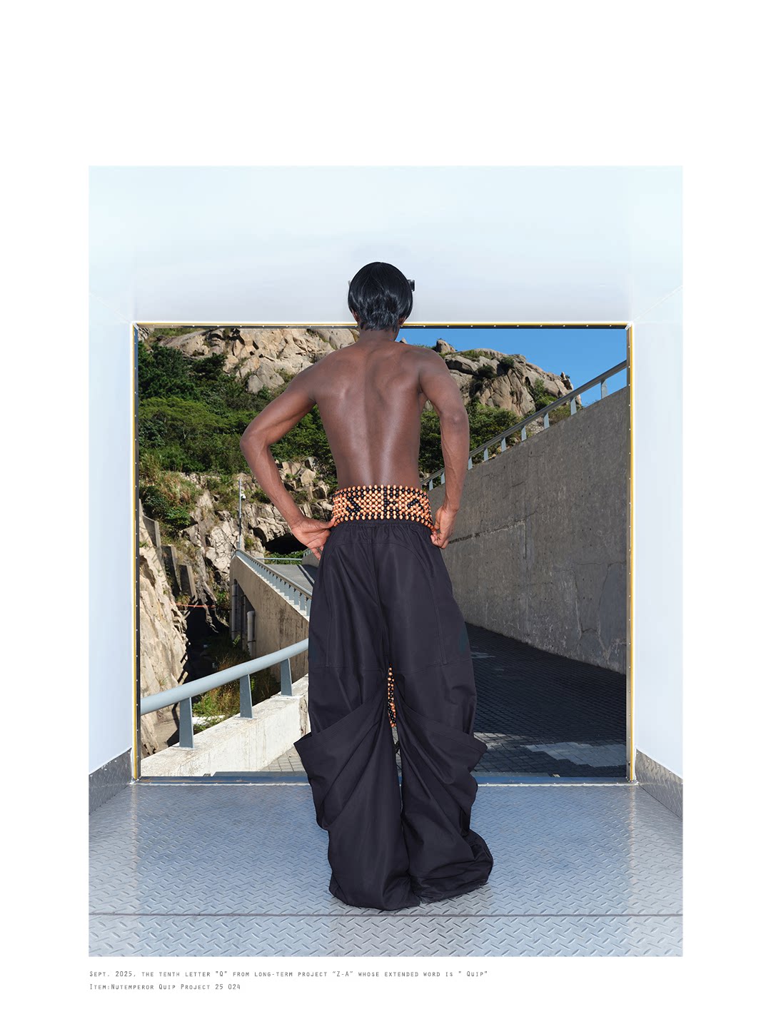 Elastic waistband casual pants