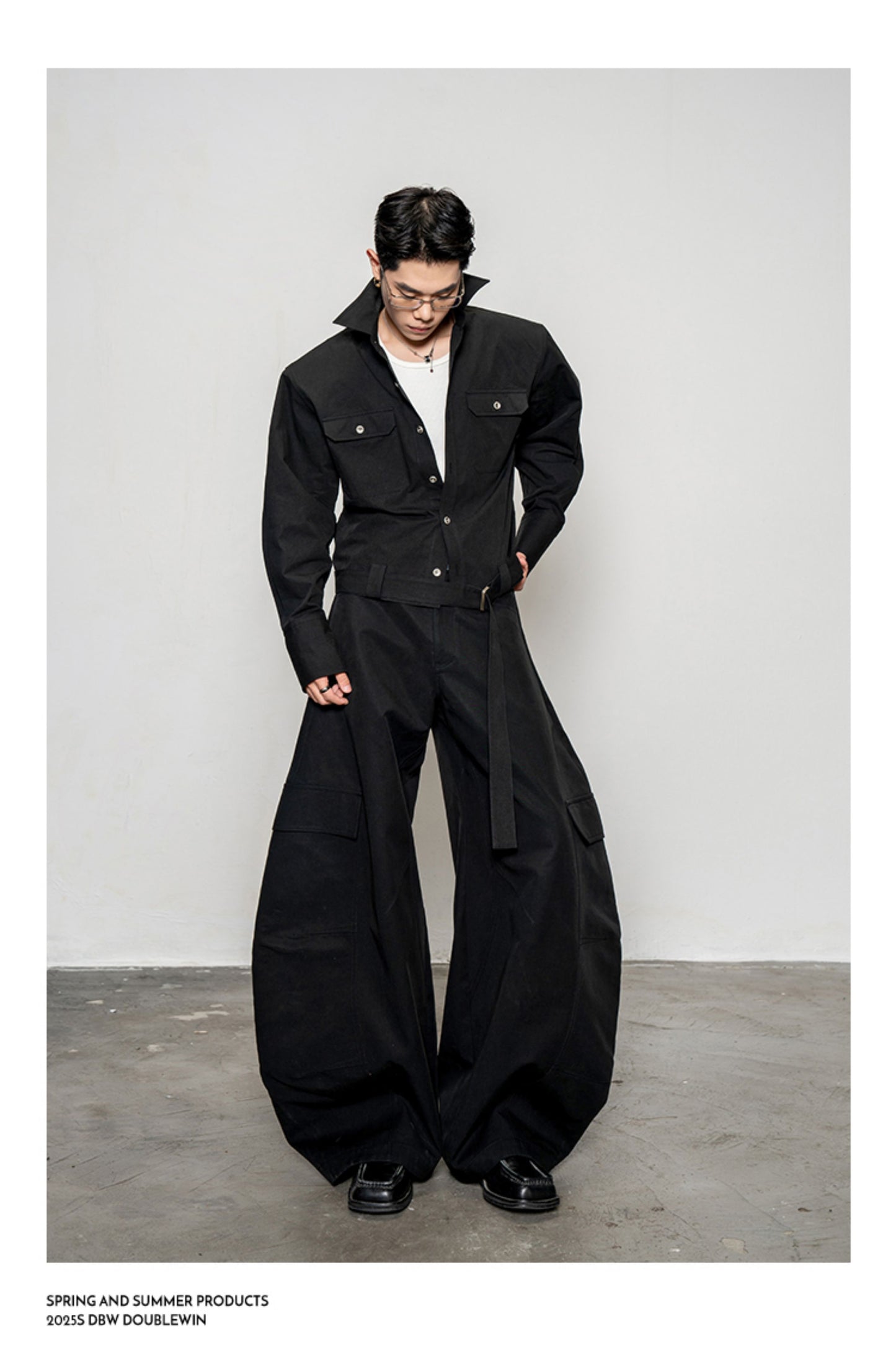 Large Pocket Wide Leg Pants