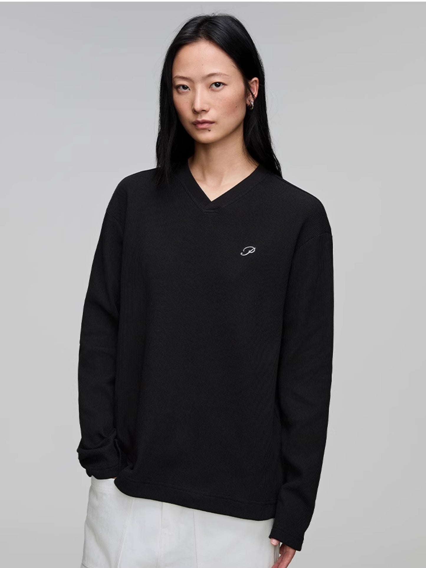 Waffle Embroidery T-Shirt